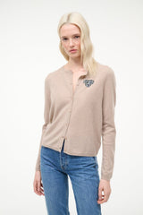 MIDNIGHT CASHMERE CARDIGAN | STONE