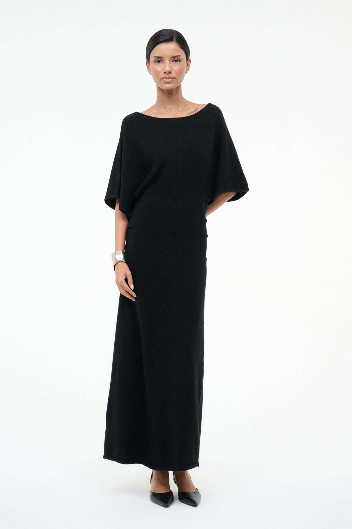 AMELIE SWEATER DRESS | BLACK