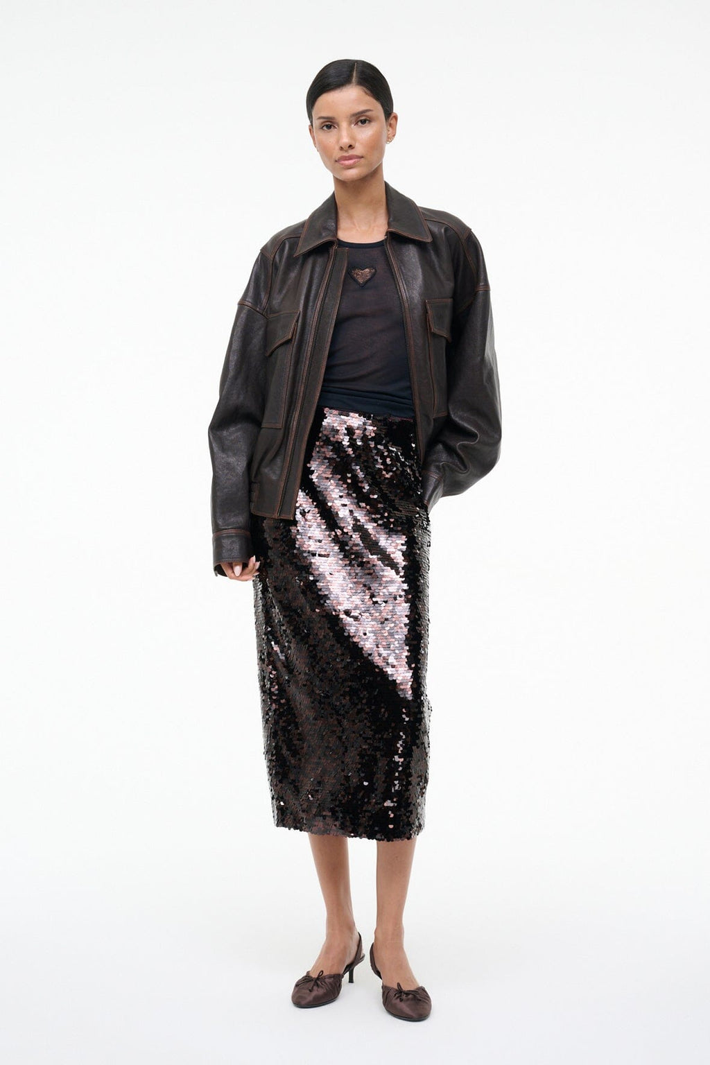 CIARA SKIRT | ESPRESSO BLACK