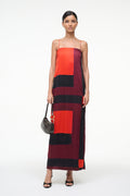 MAE SILK DRESS | RUBY PRISM