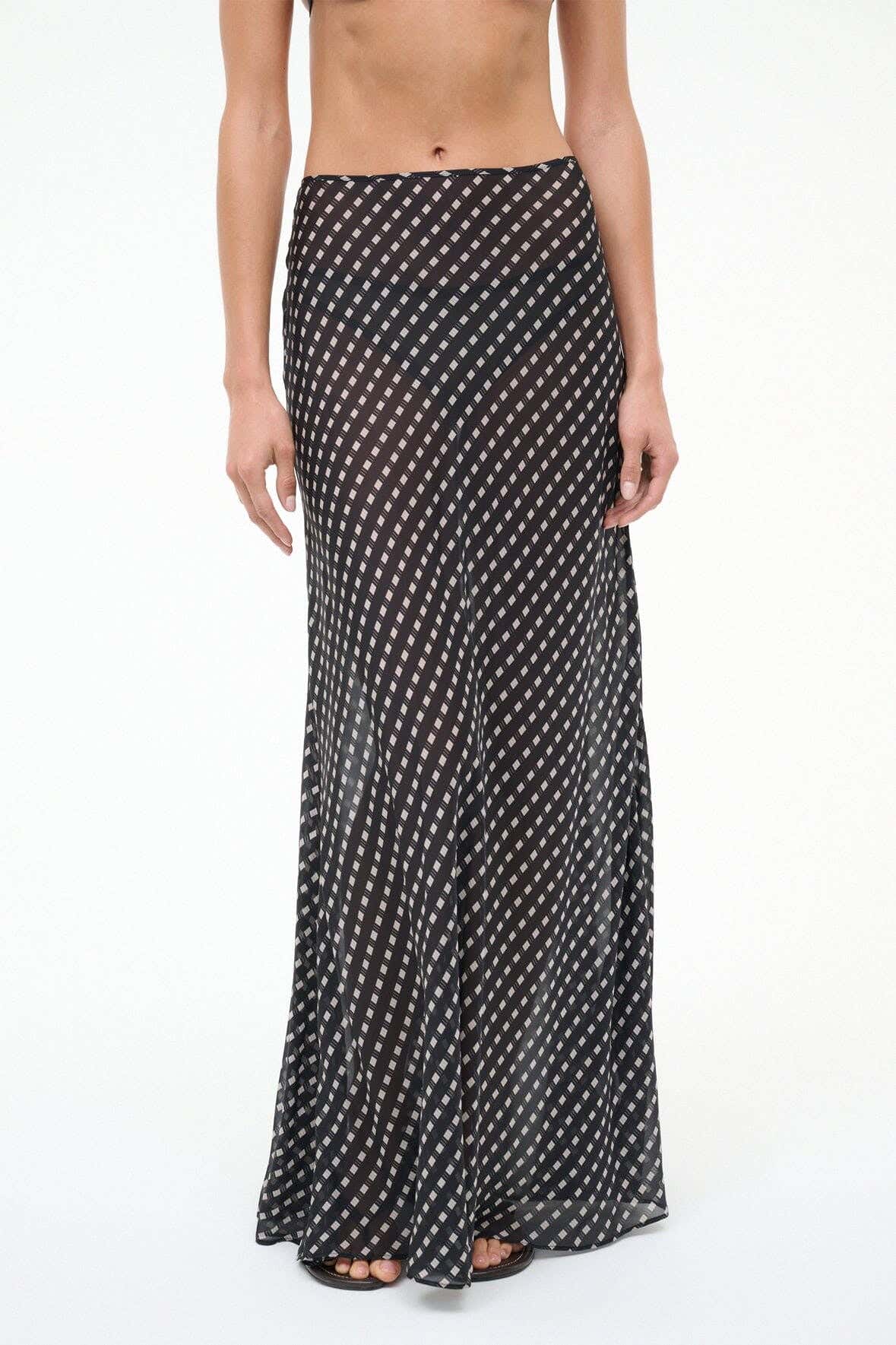 VELMA SKIRT | BLACK GEO