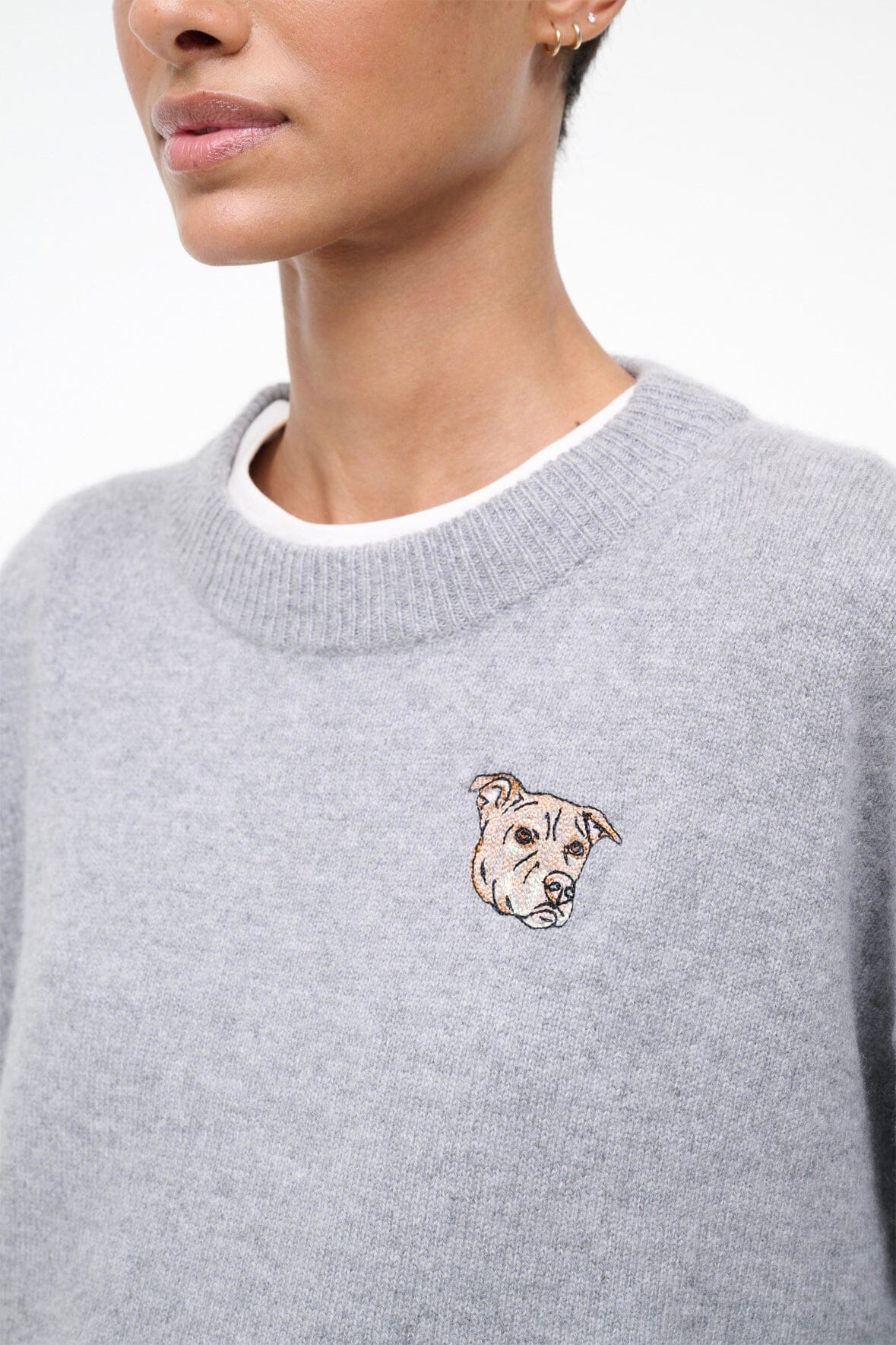 C.BONZ SERRANO CASHMERE SWEATER | HEATHER GREY