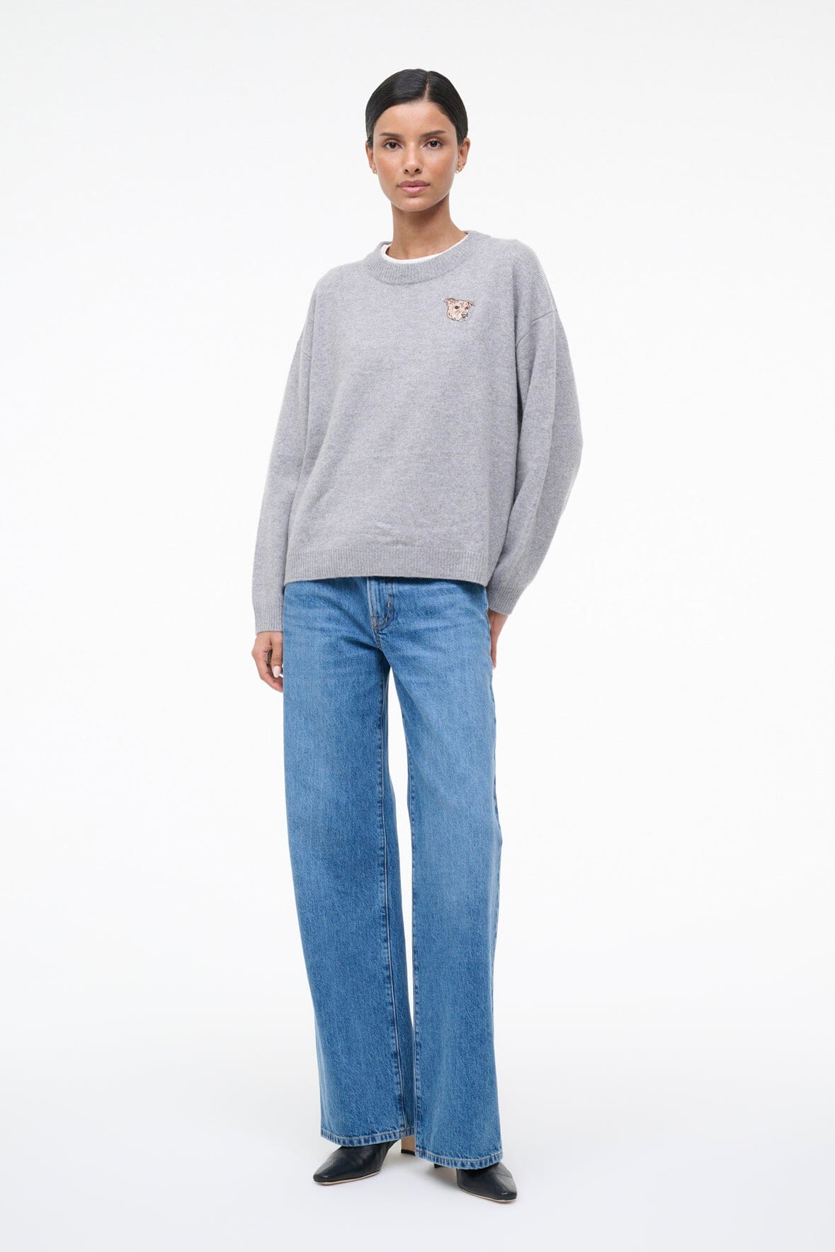 C.BONZ SERRANO CASHMERE SWEATER | HEATHER GREY