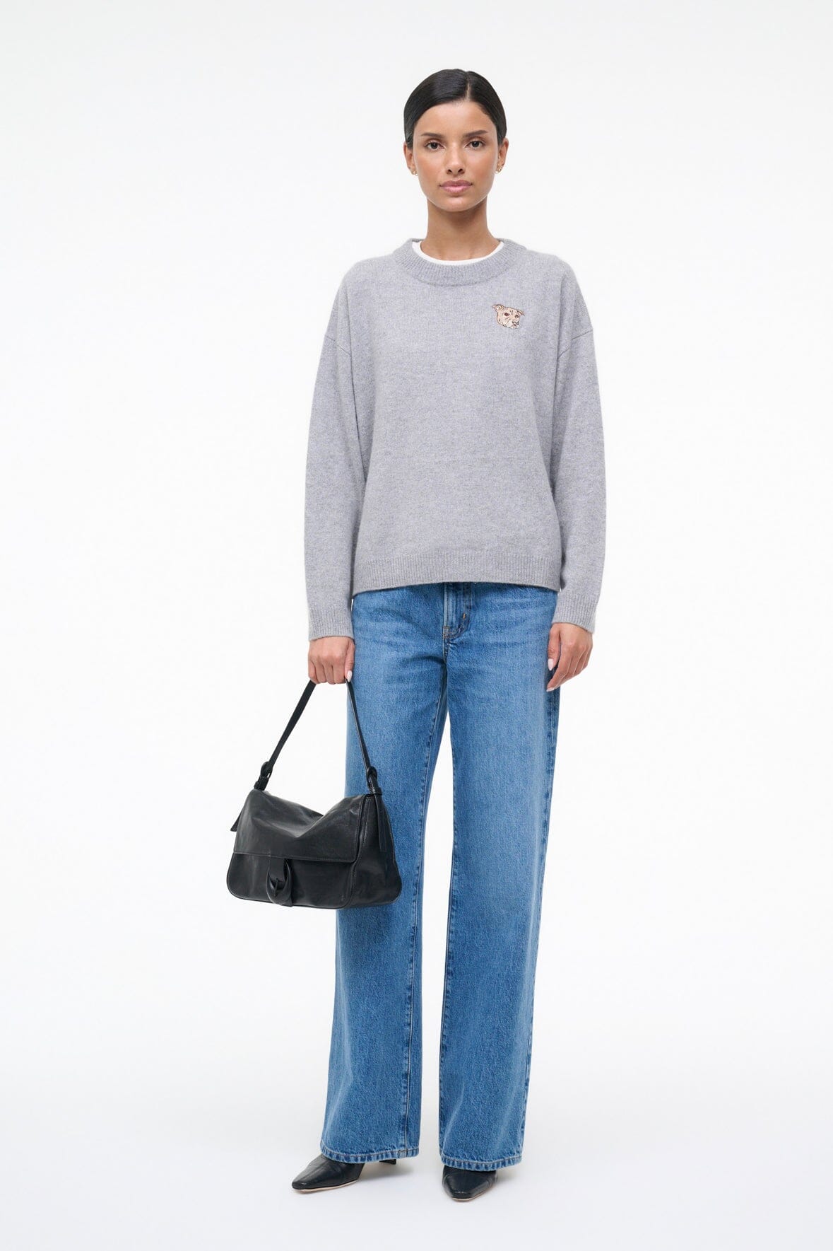 C.BONZ SERRANO CASHMERE SWEATER | HEATHER GREY