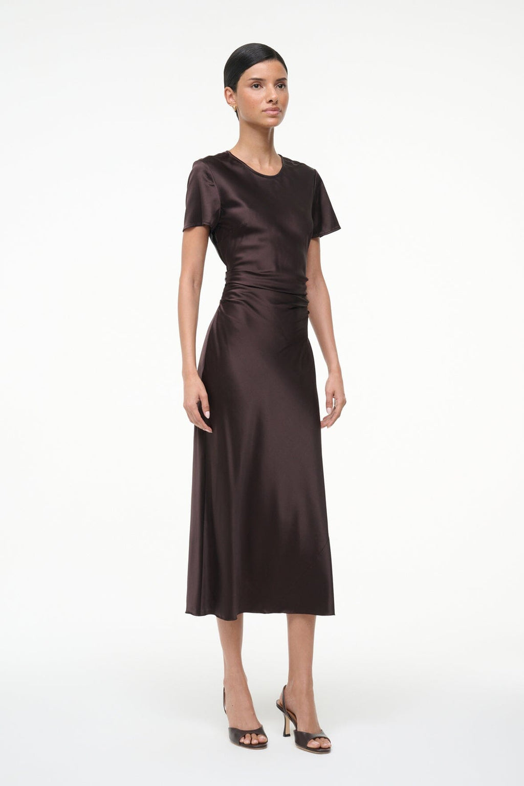 MARCEL SILK DRESS | EARTH
