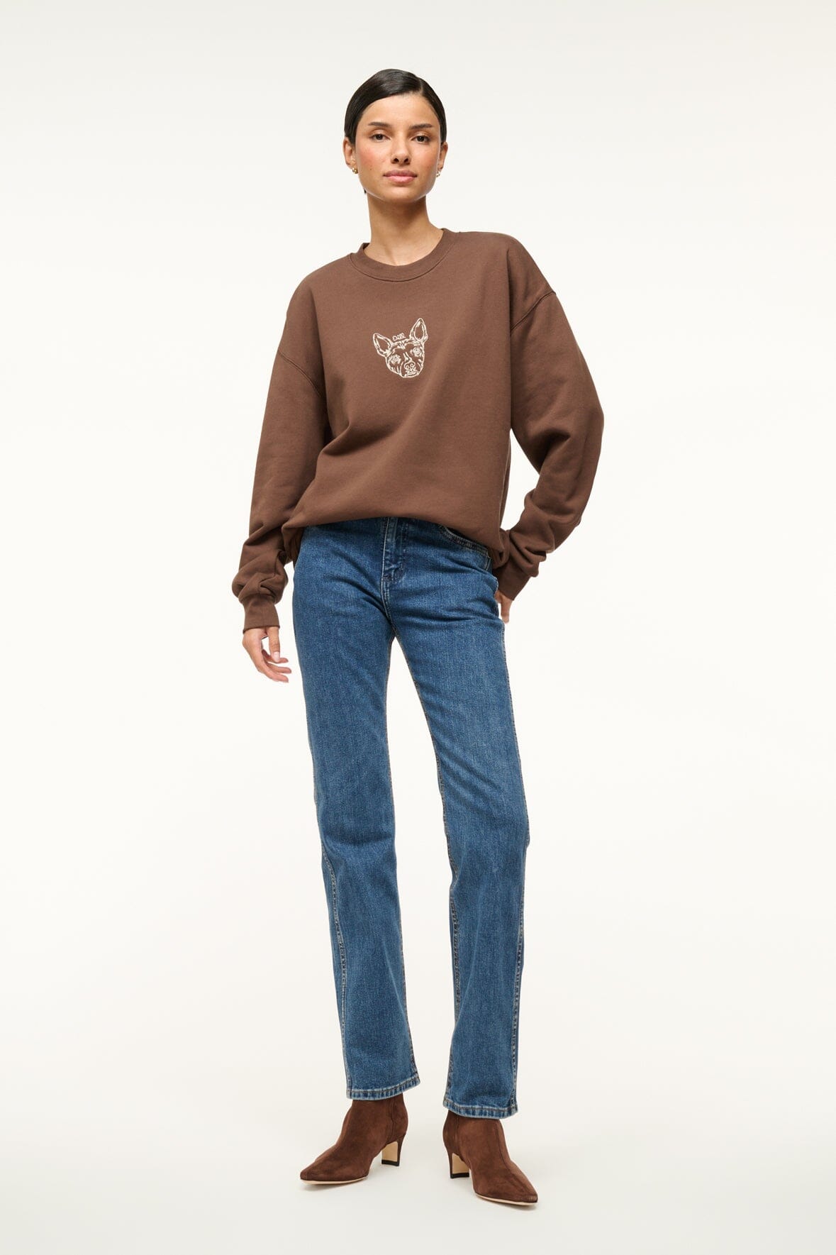 OVERSIZED SWEATSHIRT | BROWN