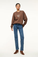 OVERSIZED SWEATSHIRT | BROWN