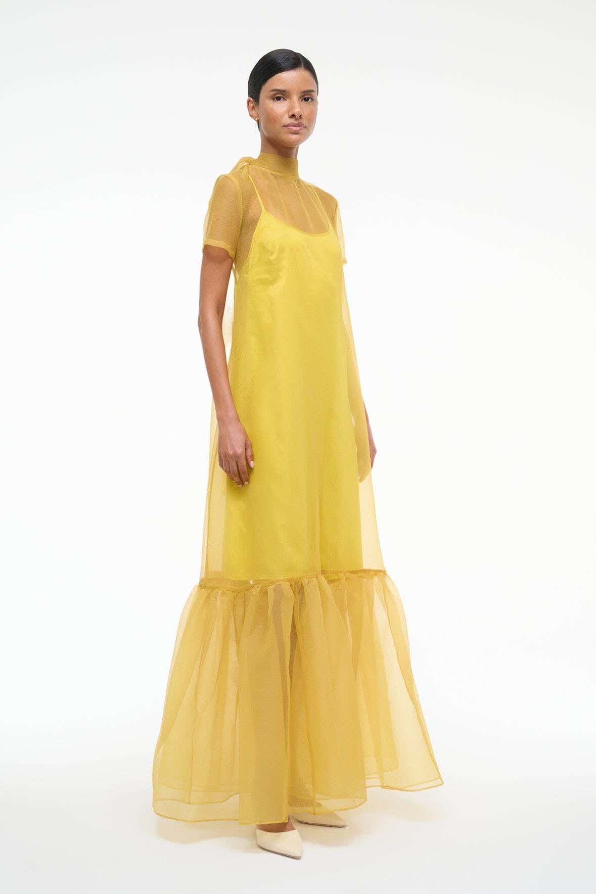CALLUNA DRESS | CHARTREUSE