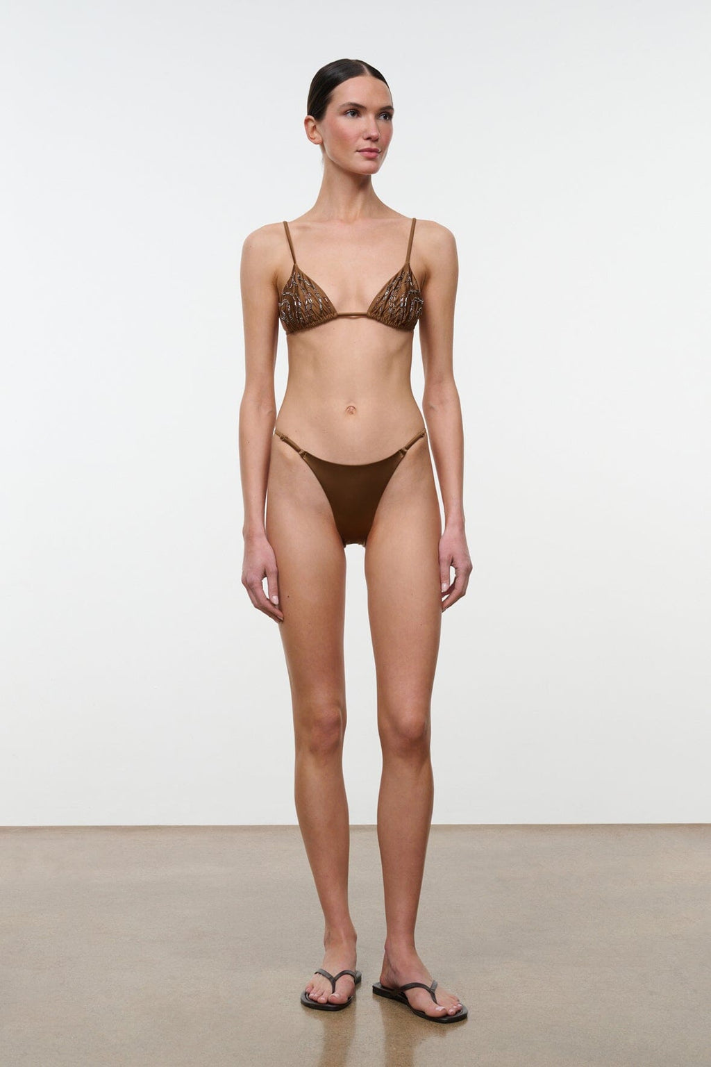 SISLEY STRING BIKINI BOTTOM | BRONZE