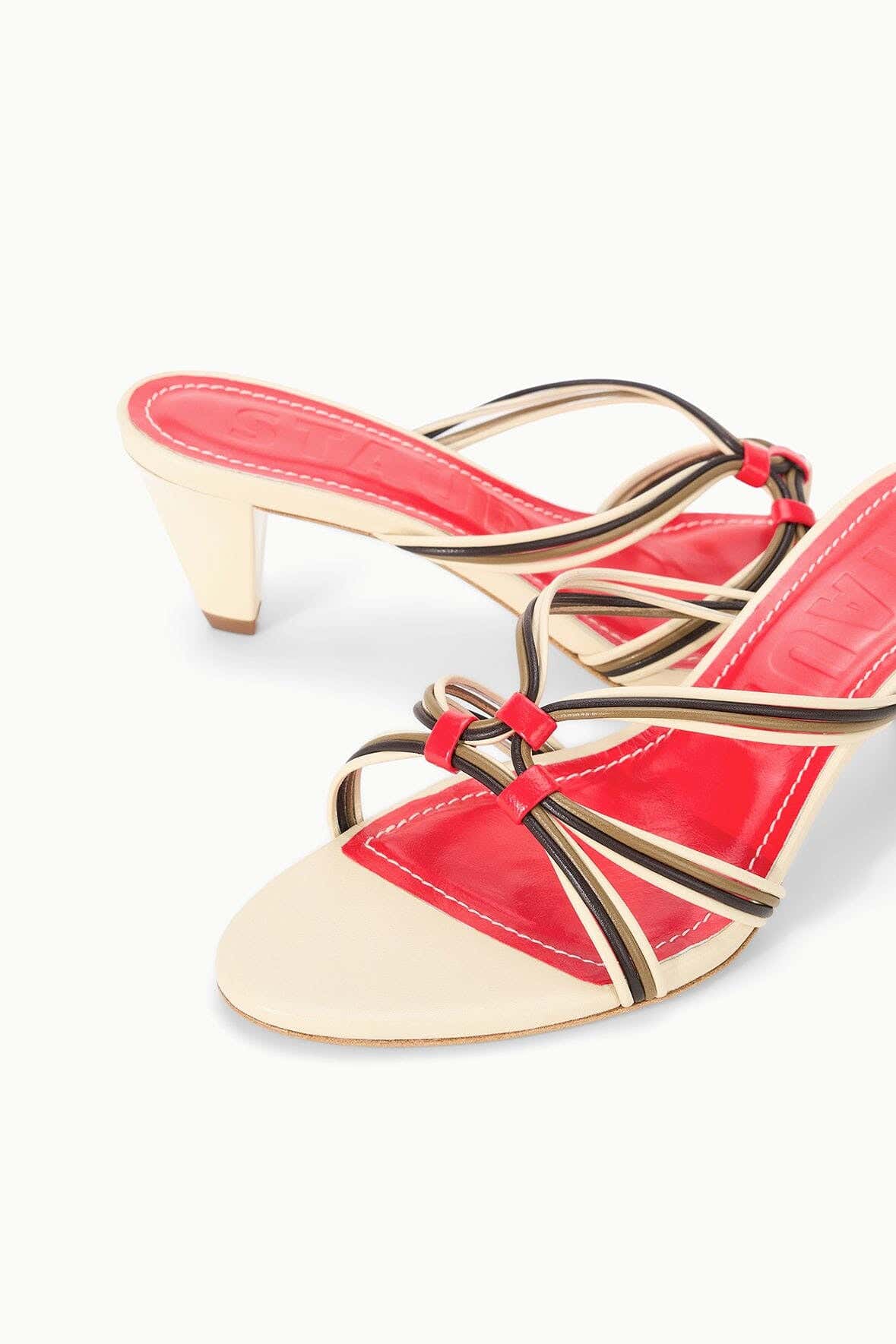 CARRIE MULE | CREAM RED ROSE