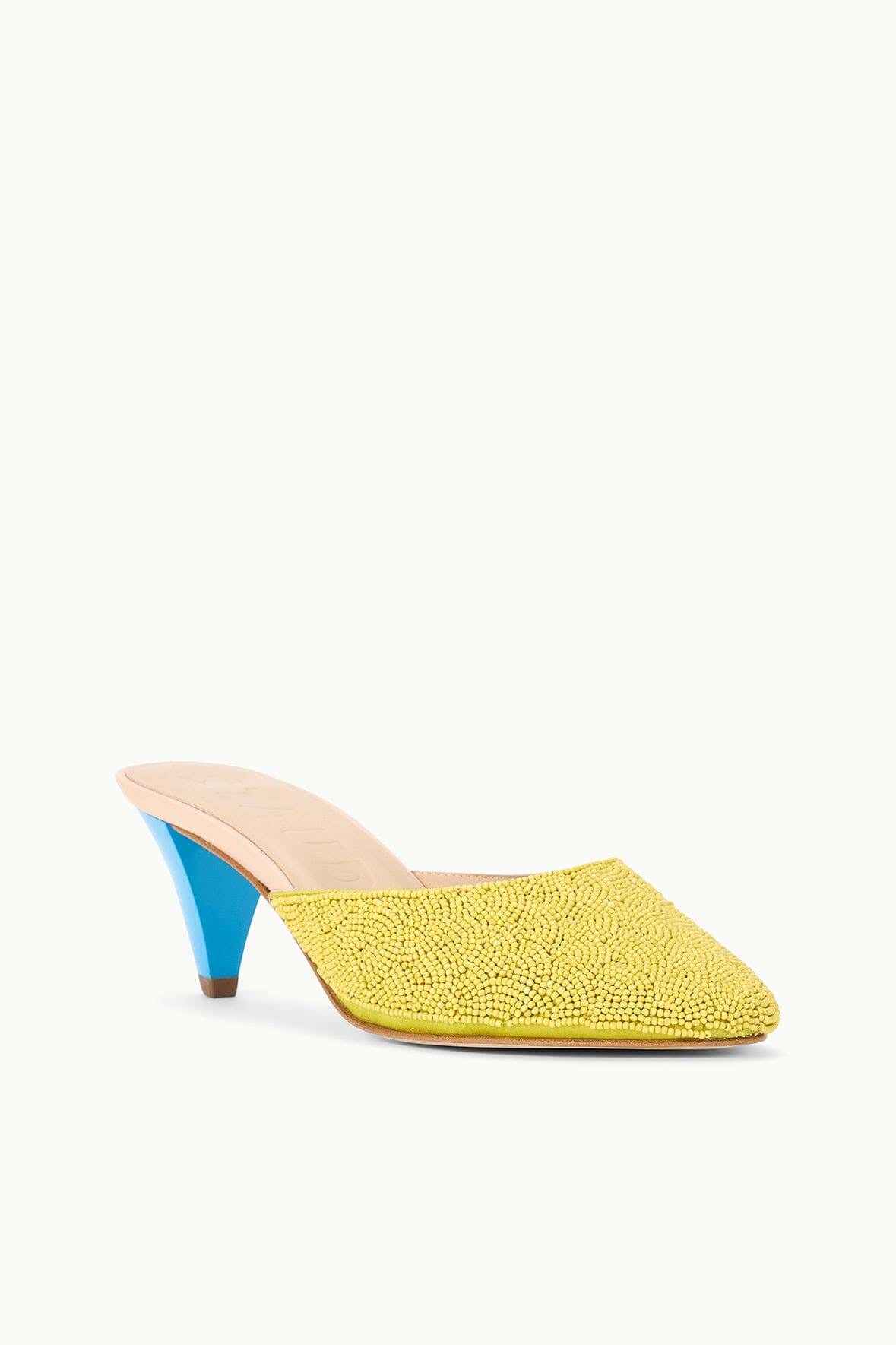 VELA BEADED MULE | CITRON POOL