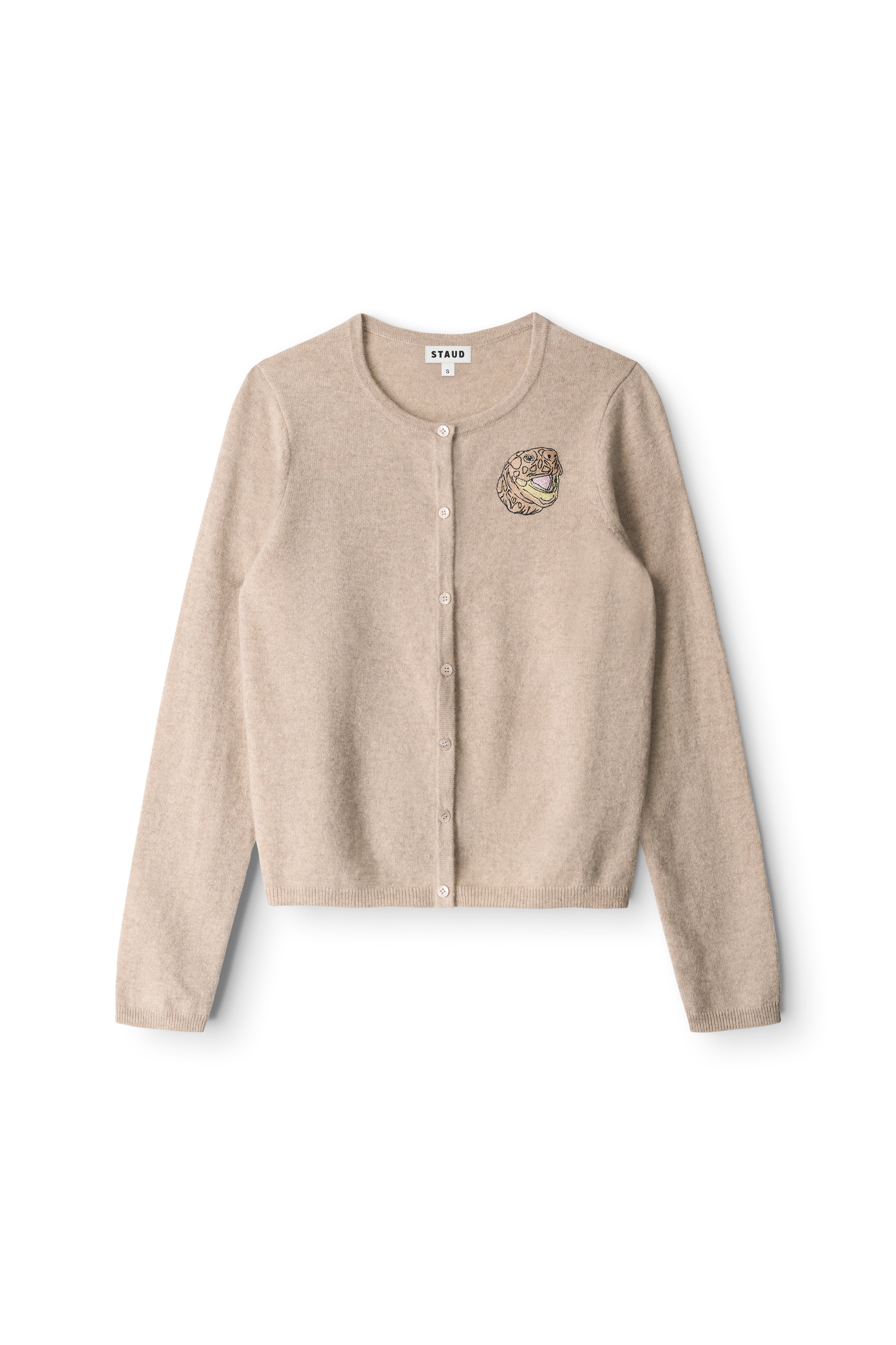 MIDNIGHT CASHMERE CARDIGAN | STONE
