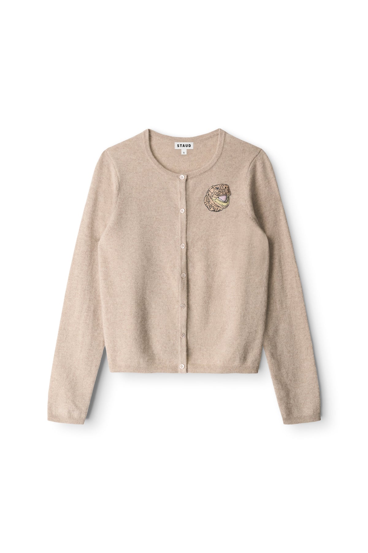 MIDNIGHT CASHMERE CARDIGAN | STONE