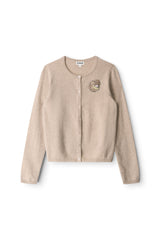 MIDNIGHT CASHMERE CARDIGAN | STONE